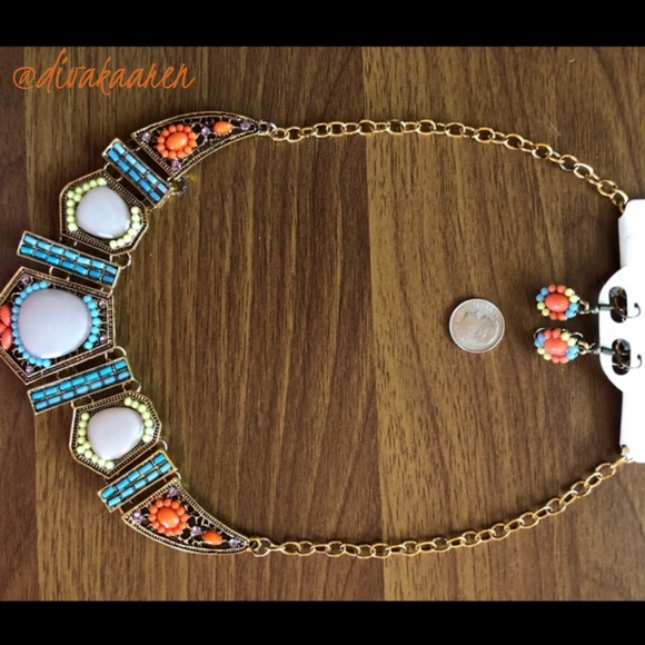 Gorgeous African Beaded Statement Necklace - Picture 4 of 7